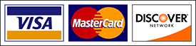 We accept Visa, MasterCard, Discover. We do not accept American Express or Checks at the current time.